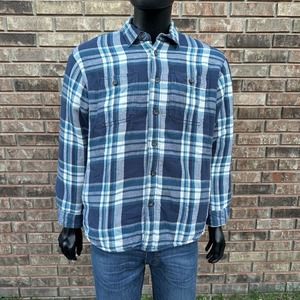 Wrangler‎ Men's Jacket Med Shirt Heavyweight Sherpa Lined Long Sleeve Button Up